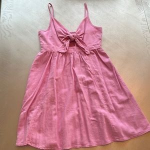 Old navy tie front linen dress